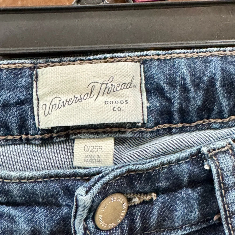 Universal Thread Indigo Bootcut Jeans with Raw Hem - Picture 5 of 7